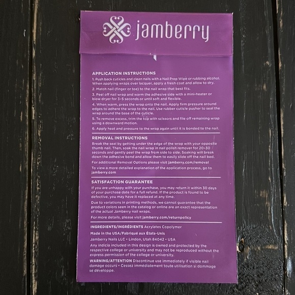 JAMBERRY Nail Wraps - Mint Green Chevron - Picture 5 of 9